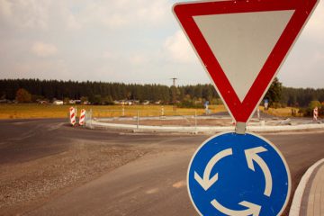 Roundabout Sign. Photo by herrolm on Flickr.