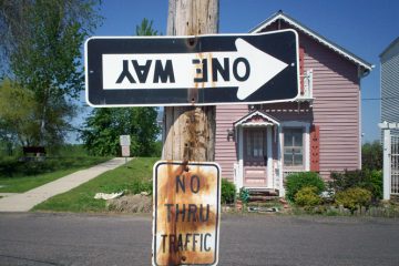 One Way Street Sign. Photo courtesy of nicejenny83 on Flickr.
