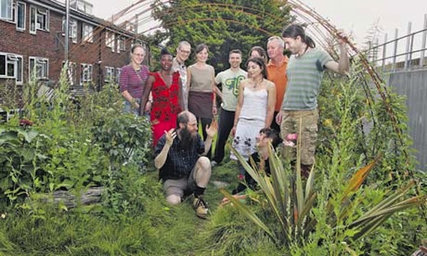 Members of the Sanford Walk housing coop in London. Photo: Frank Baron